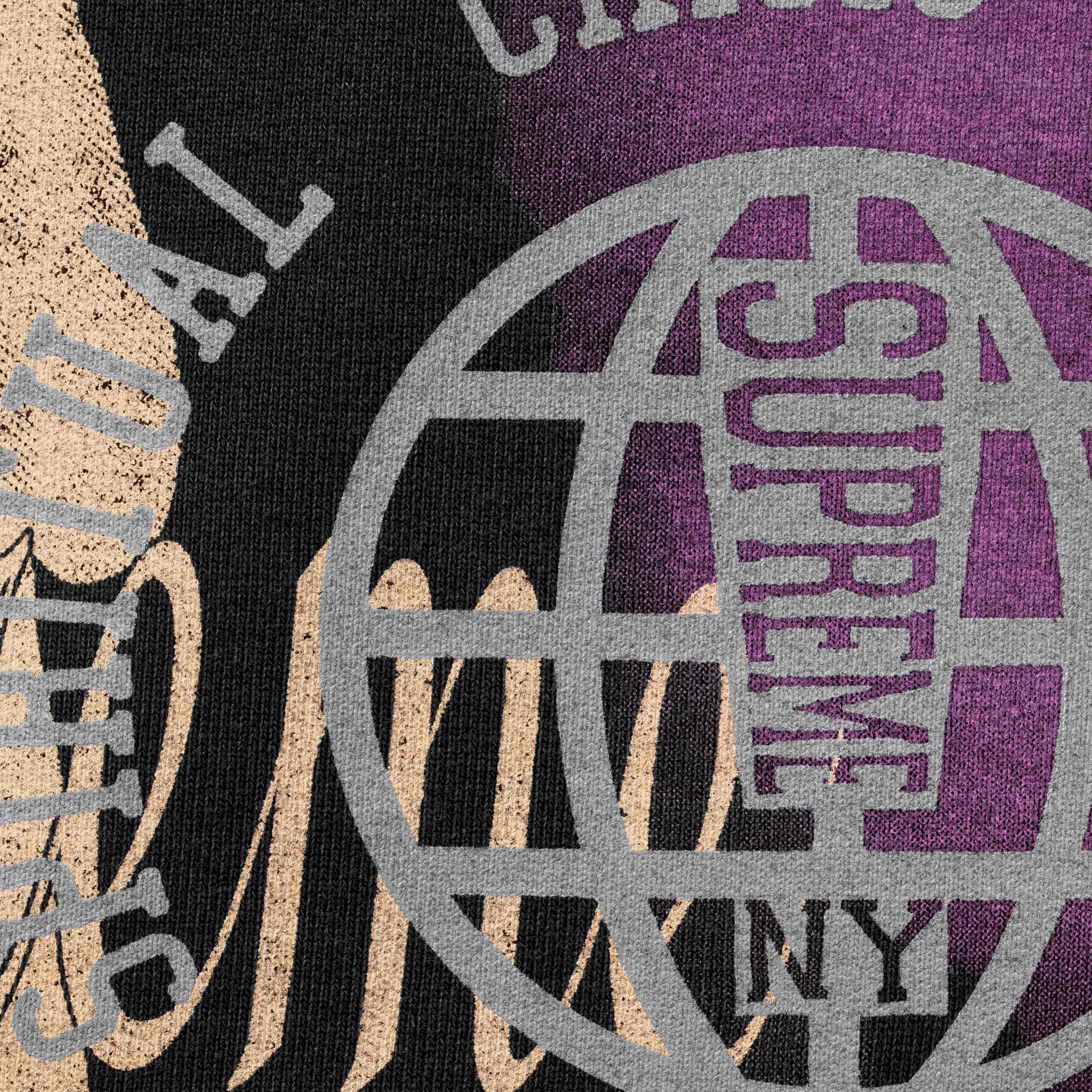 Overprint Hooded Sweatshirt view 3